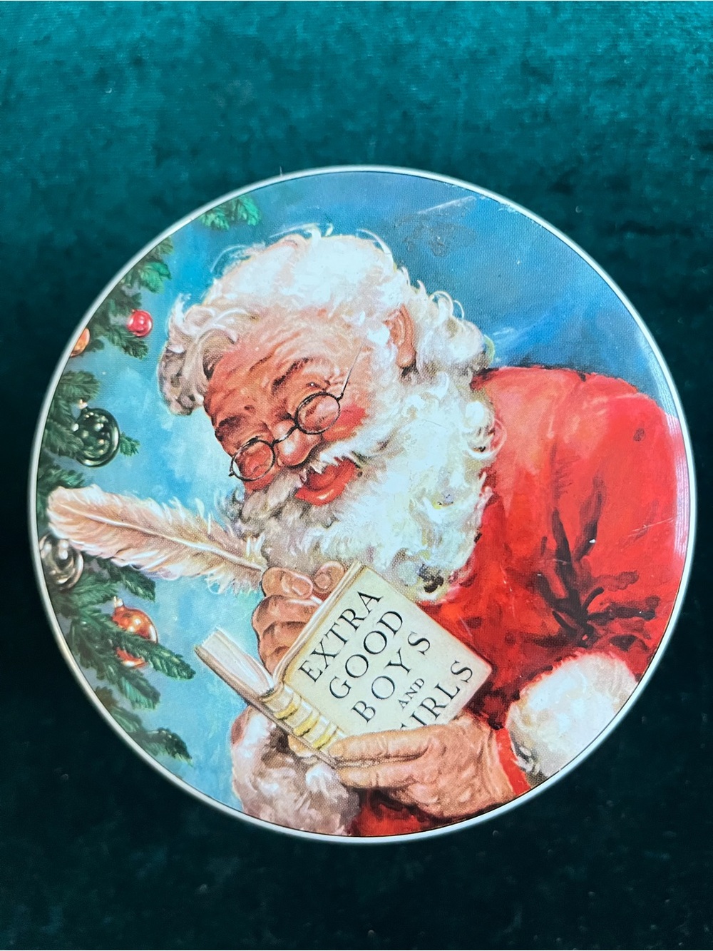 Vintage English Christmas Tin